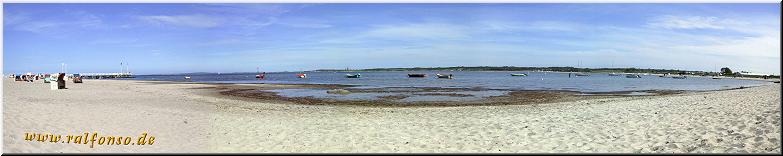 Ein Panorama-Foto aus Hohwacht an der Ostsee