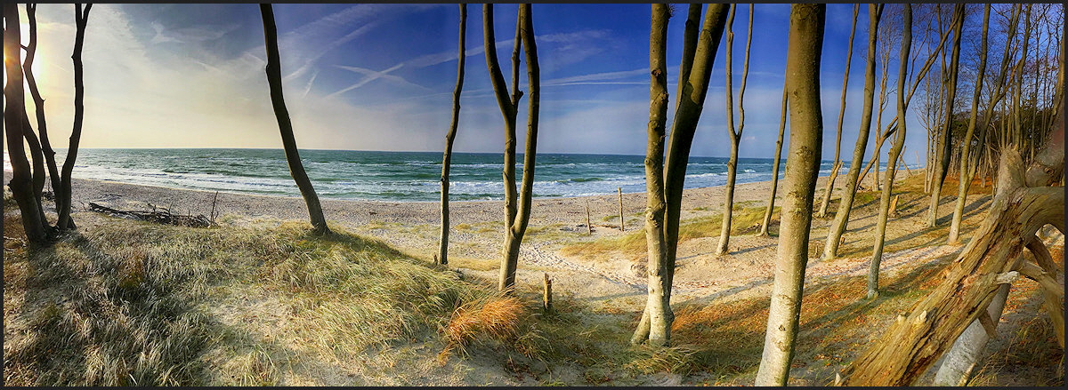 Panorama vom Weststrand