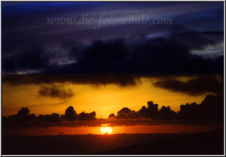 Sonnenuntergang.jpg - Sonnenuntergang auf La Palma (Kanaren) 1999