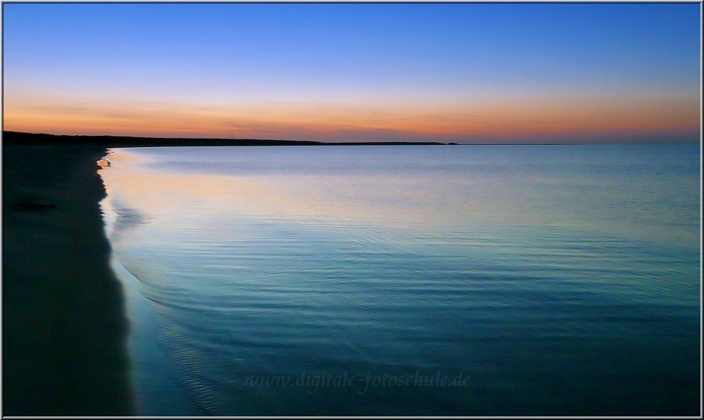 Blick zur Blauen Stunde in Richtung Darsser Ort