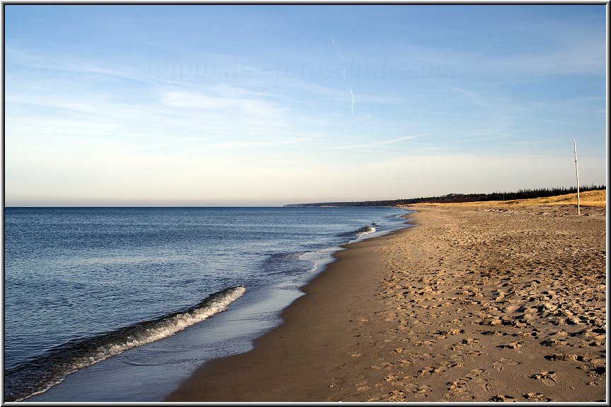 Der Weststrand an der Ostseekste von Prerow