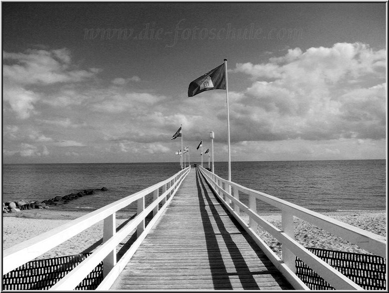 Die alte Seebrcke von Kellenhusen an der deutschen Ostsee