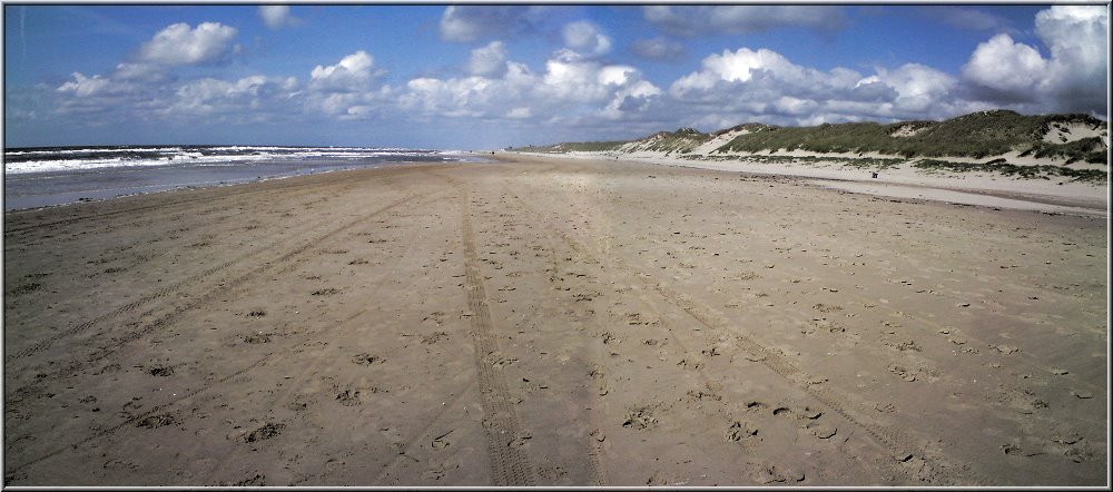 Am Strand in Richtung Castricum