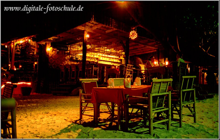 Abends im Hotelrestaurant