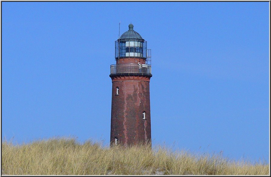 Darss_Weststrand_Ostsee88_Die_Fotoschule.jpg - Der Leuchtturm am Darßer Ort, mitten im Darßer Wald am oberen Ende des Weststrandes